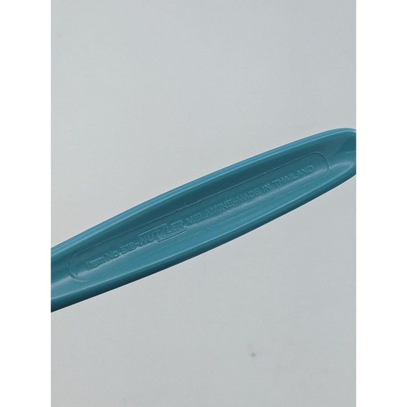 Hutzler Solid Serving Spoon Melamine 10" Turquoise Blue No 518 - Picture 3 of 3